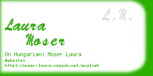 laura moser business card